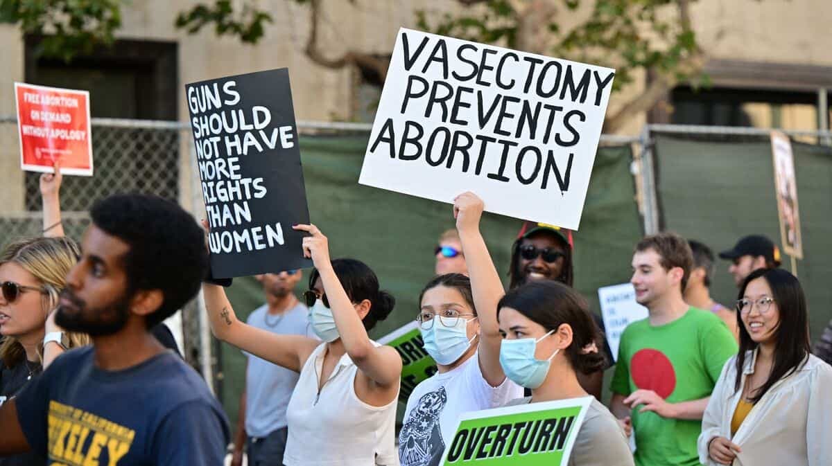 Une manifestation en opposition au renversement de Roe c. Wade, le 24 juin dernier, à Los Angeles.