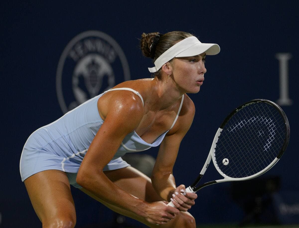 Carson Branstine lors de son match face à Maria Sakkari.