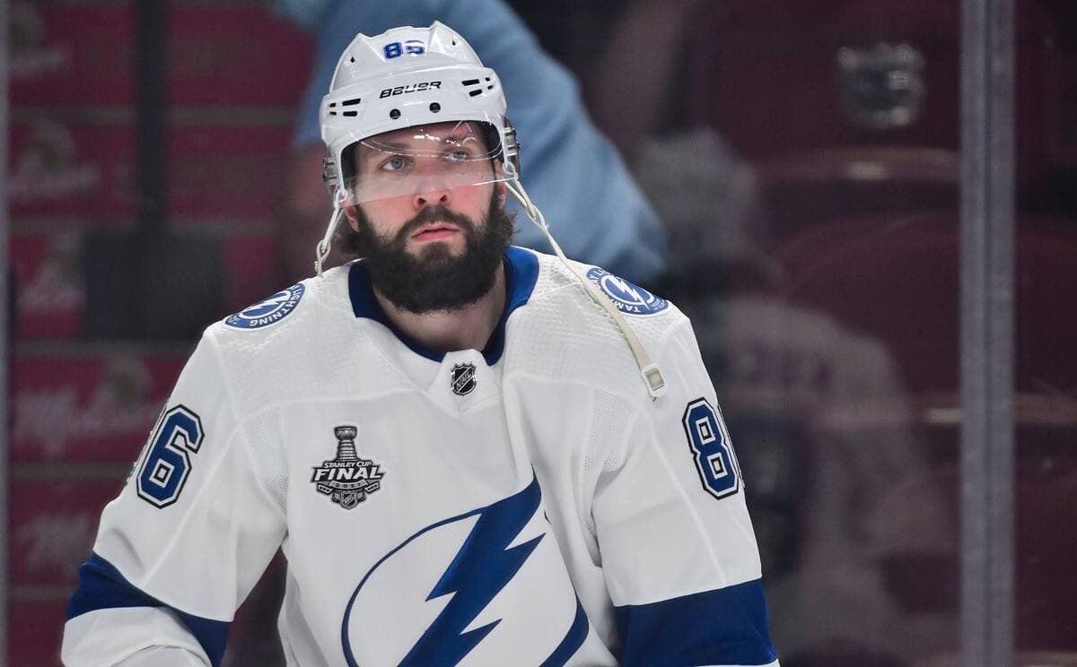 Nikita Kucherov a aidé le Lightning de Tampa Bay a éliminer le Canadien en finale de la Coupe Stanley en 2021.