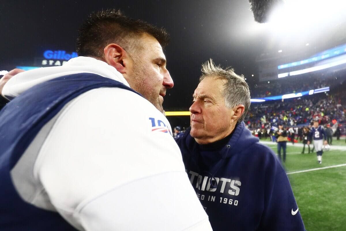 Mike Vrabel et Bill Belichick