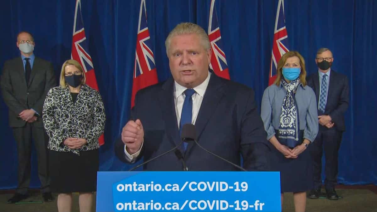 Le premier ministre de l'Ontario Doug Ford