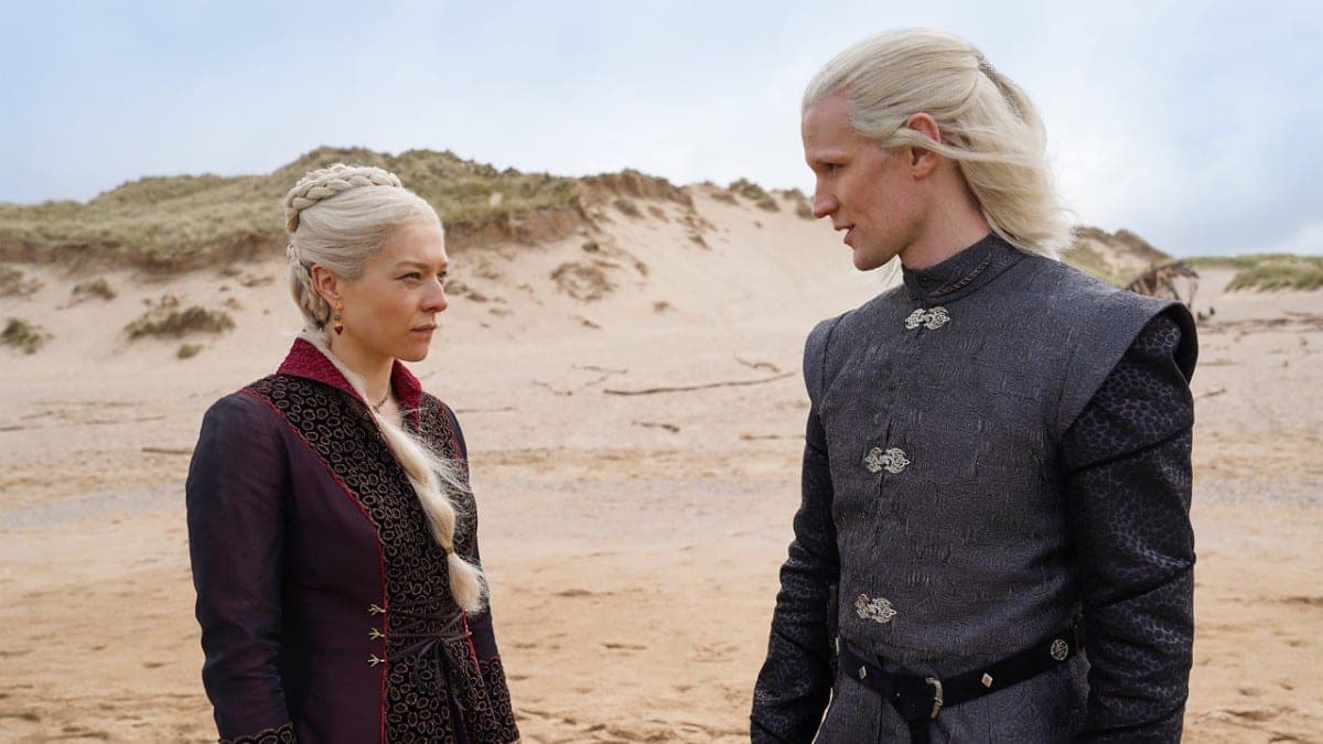 Emma D’Arcy (Rhaenyra Targaryen) et Matt Smith (Daemon Targaryen)