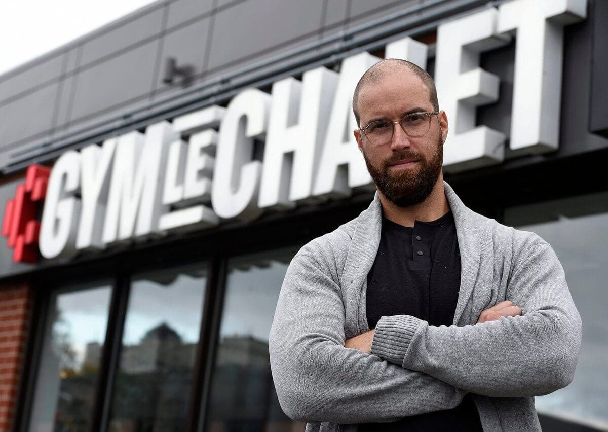 Gabriel Hardy, kinésiologue, propriétaire du gym Le Chalet et porte-parole provincial du Conseil canadien de l’industrie du conditionnement physique (CCICP).
