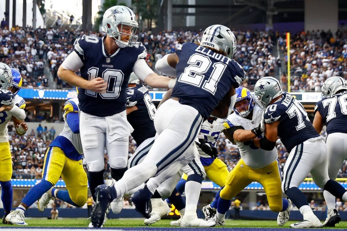 Cooper Rush et Ezekiel Elliott
