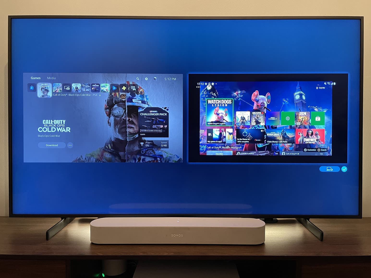 La télévision de Samsung pourrait même vous permettre de jouer à deux consoles en même temps.