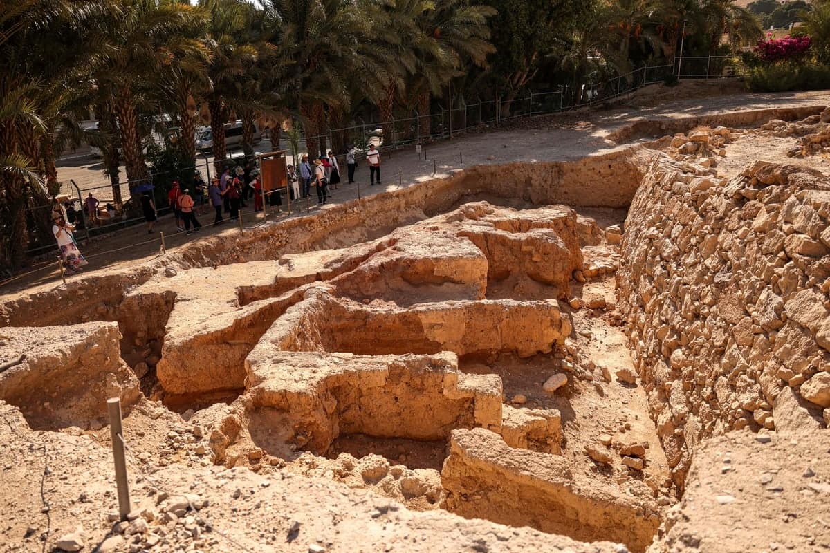 Cette photo prise le 17 septembre 2023 montre une vue du site préhistorique de Tell al-Sultan, près de la ville palestinienne de Jéricho en Cisjordanie occupée, qui a été ajouté le même jour à la liste du patrimoine mondial de l’UNESCO.