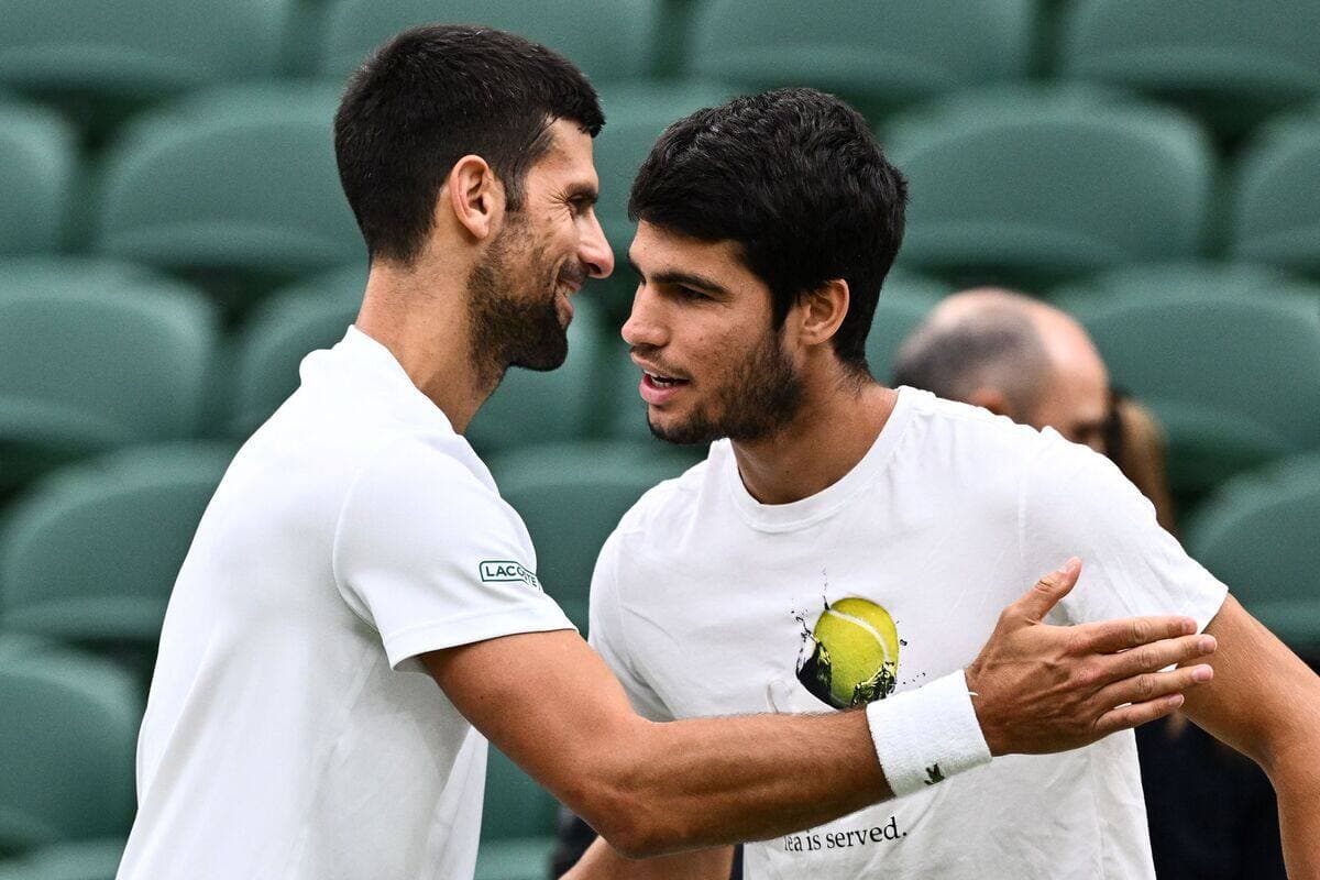 Novak Djokovic et Carlos Alcaraz