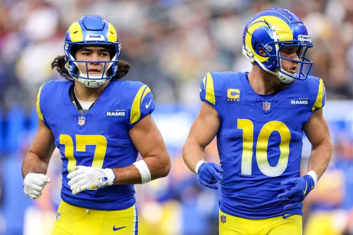 Puka Nacua et Cooper Kupp forment un duo de receveurs du tonnerre pour Matthew Stafford et les Rams.