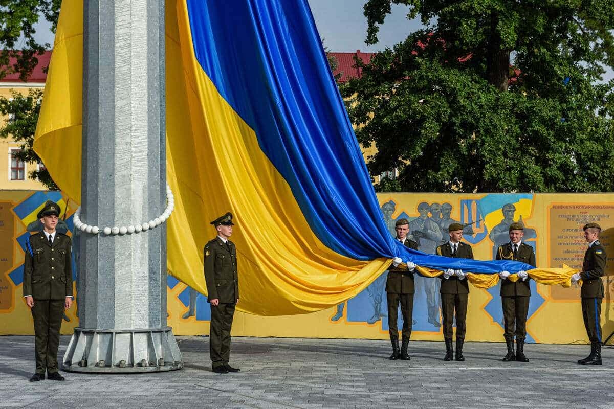 Cérémonie pour le Jour de l'indépendance de l'Ukraine, le 24 août 2022.