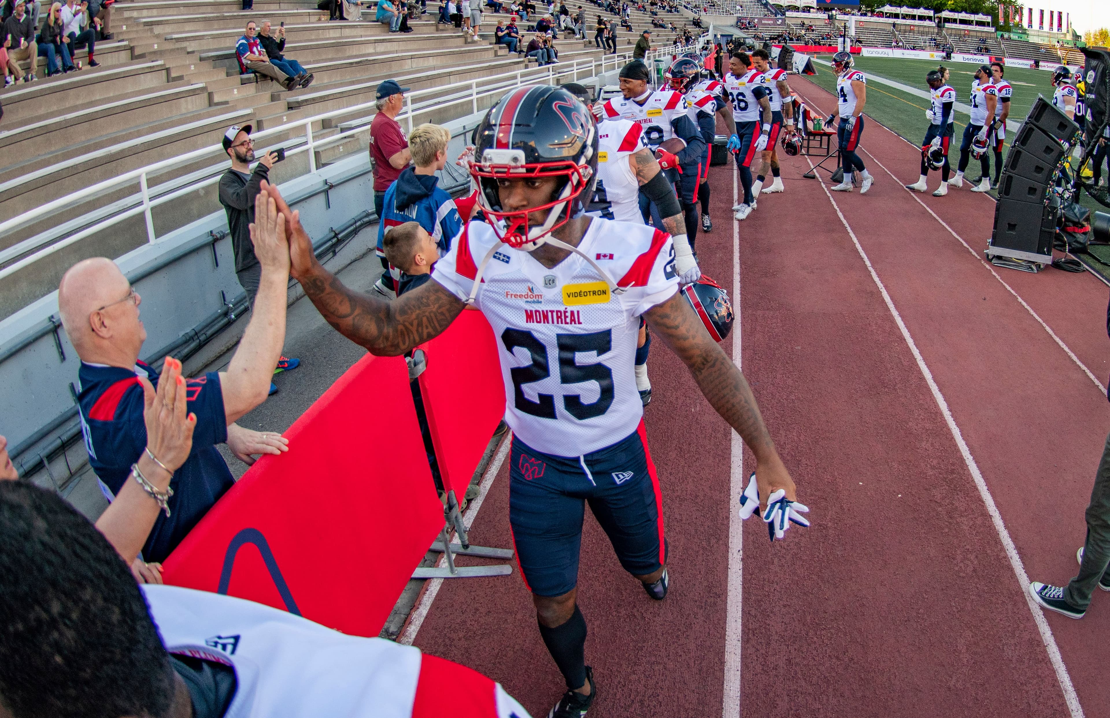 Le receveur de passes Austin Watkins fait partie de ceux qui tenteront de devenir des joueurs réguliers avec les Alouettes au courant de la prochaine saison.