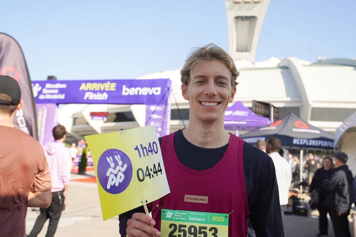 Charles Philibert-Thiboutot, ambassadeur du Marathon de Montréal.