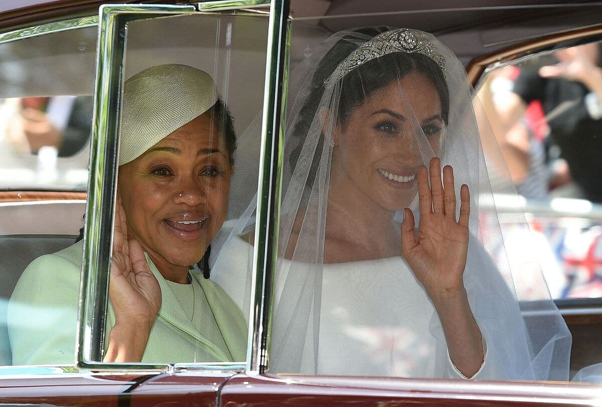 Meghan avec sa mère, Doria Ragland | archives, AFP