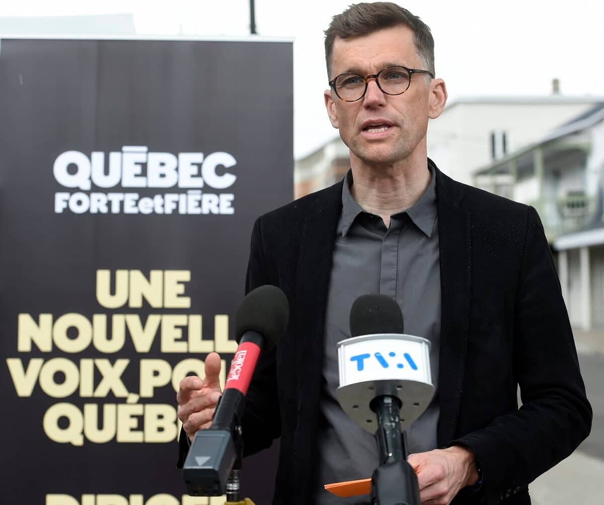 Bruno Marchand, chef de Québec Forte et Fière et candidat à la mairie de Québec