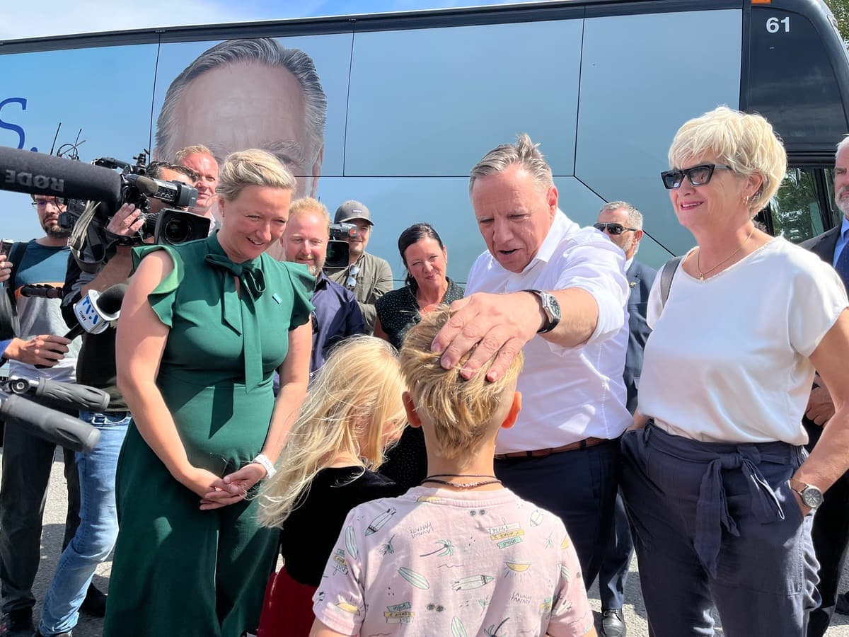 François Legault au lendemain du déclenchement de la campagne électorale.