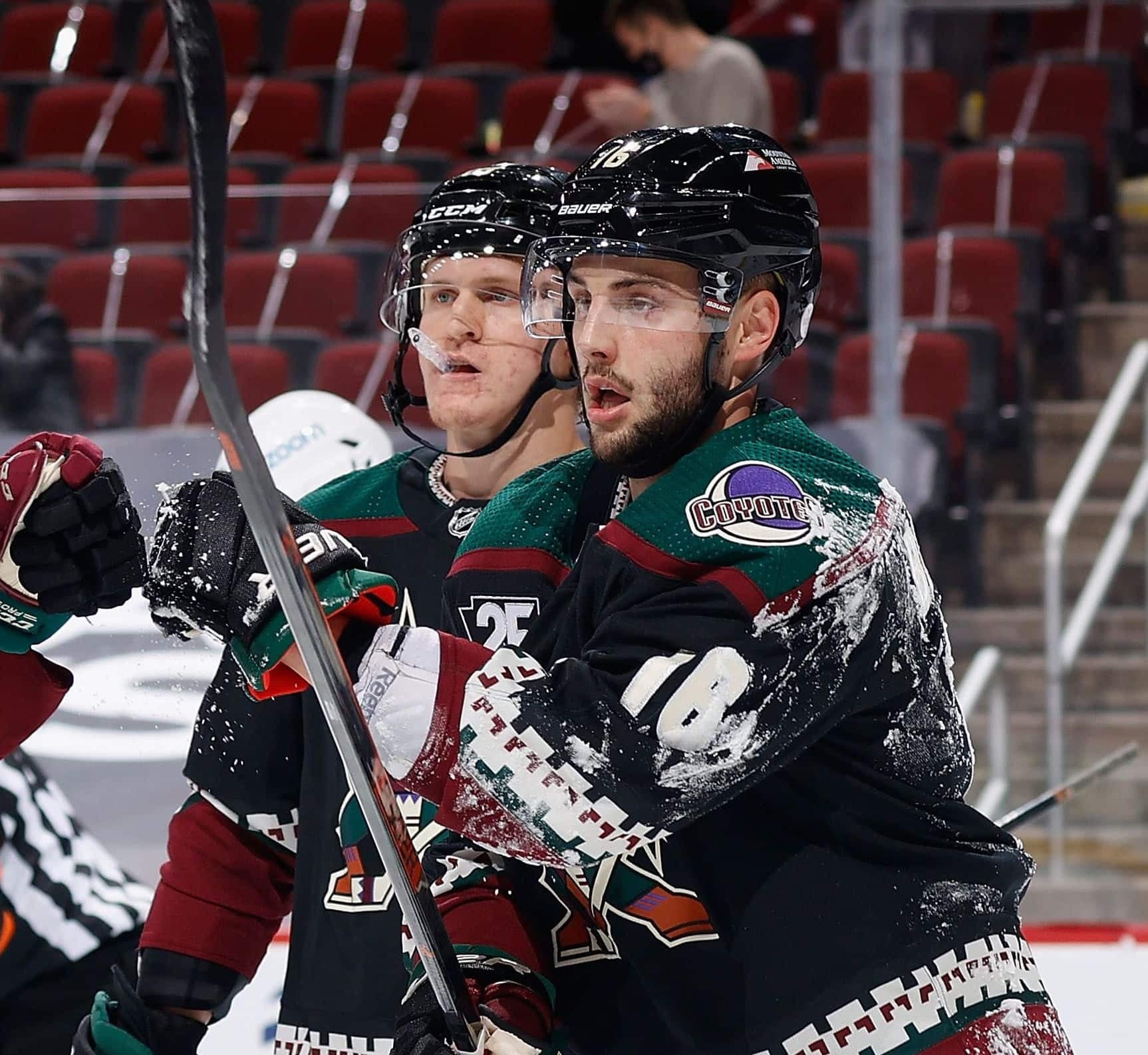 Christian Dvorak et Derick Brassard