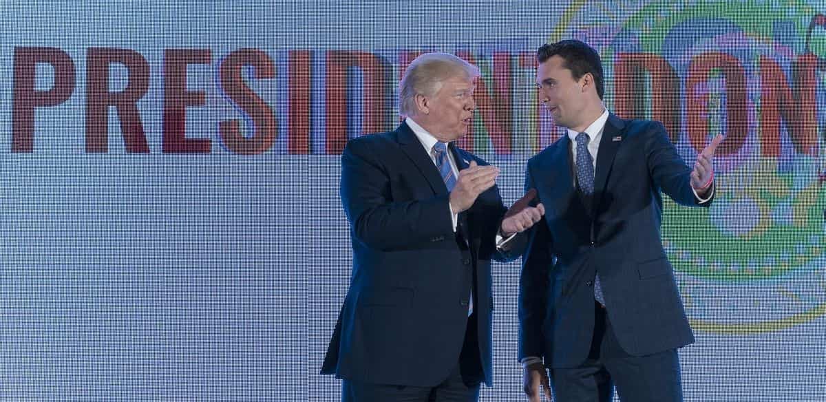 Donald Trump et Charlie Kirk en 2019