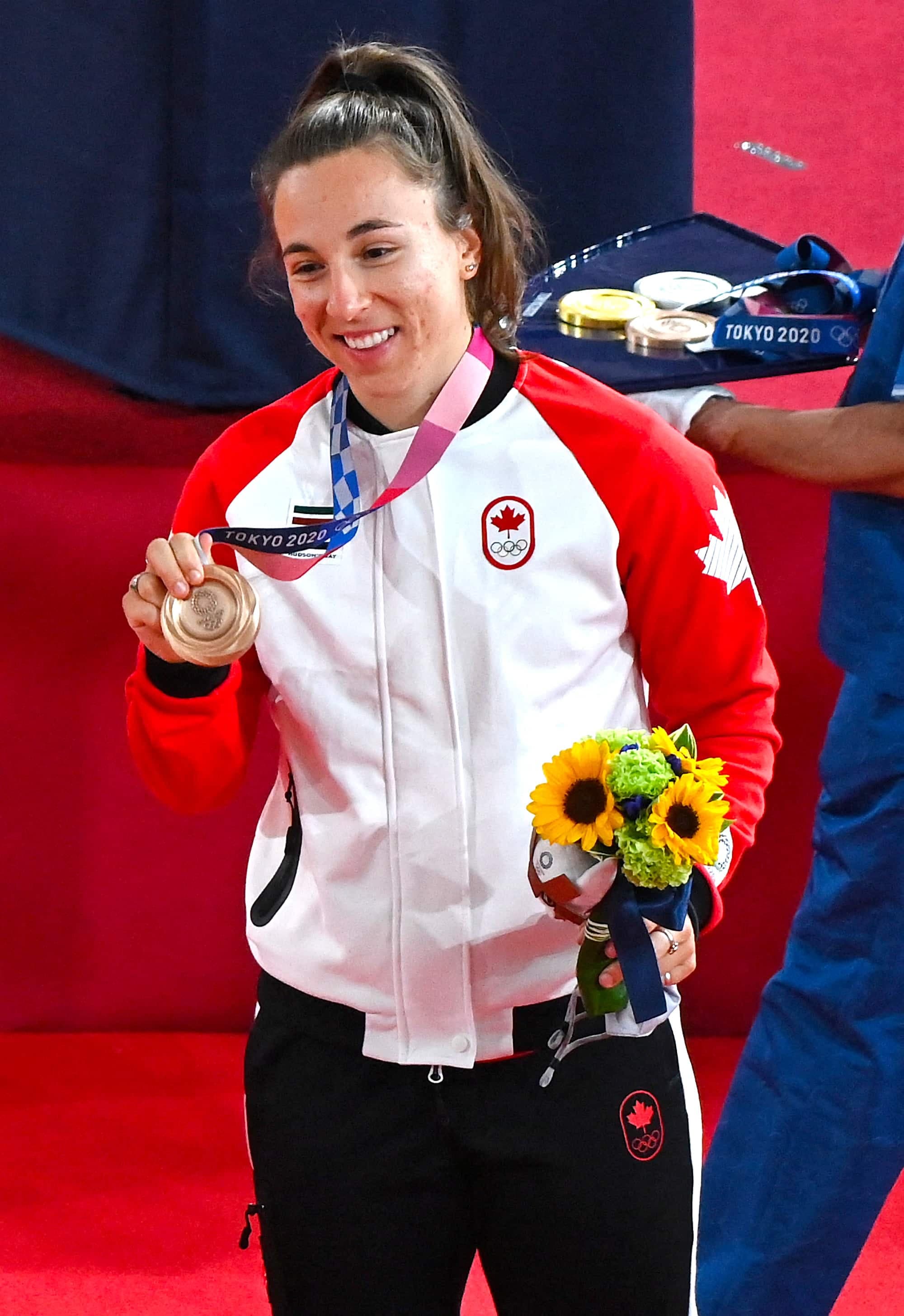 La Québécoise Lauriane Genest a causé la surprise aux Jeux de Tokyo en remportant la médaille de bronze dans l’épreuve du keirin.