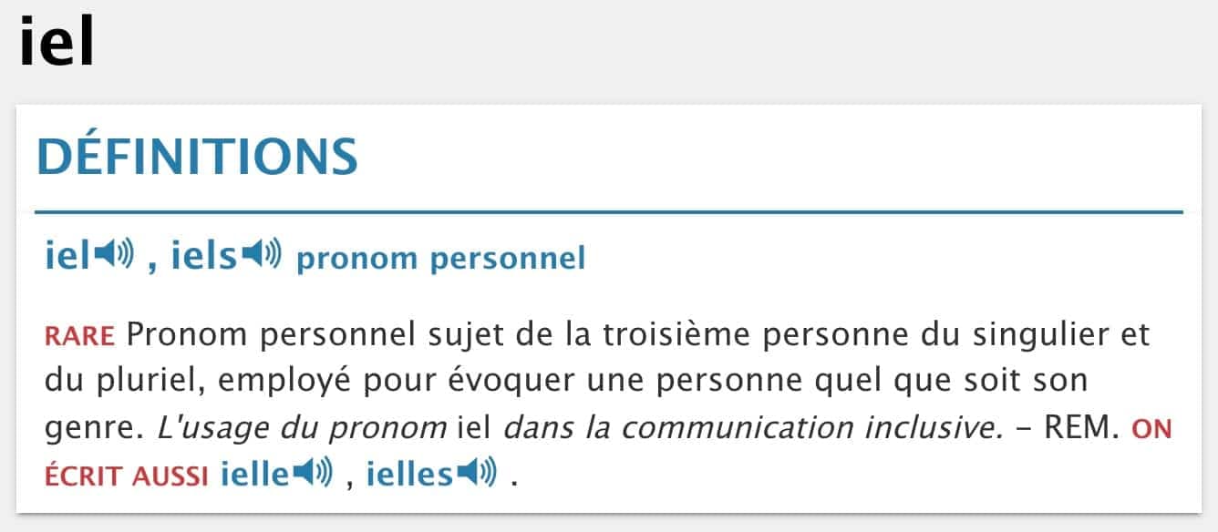 Capture d'écran du site Le Robert