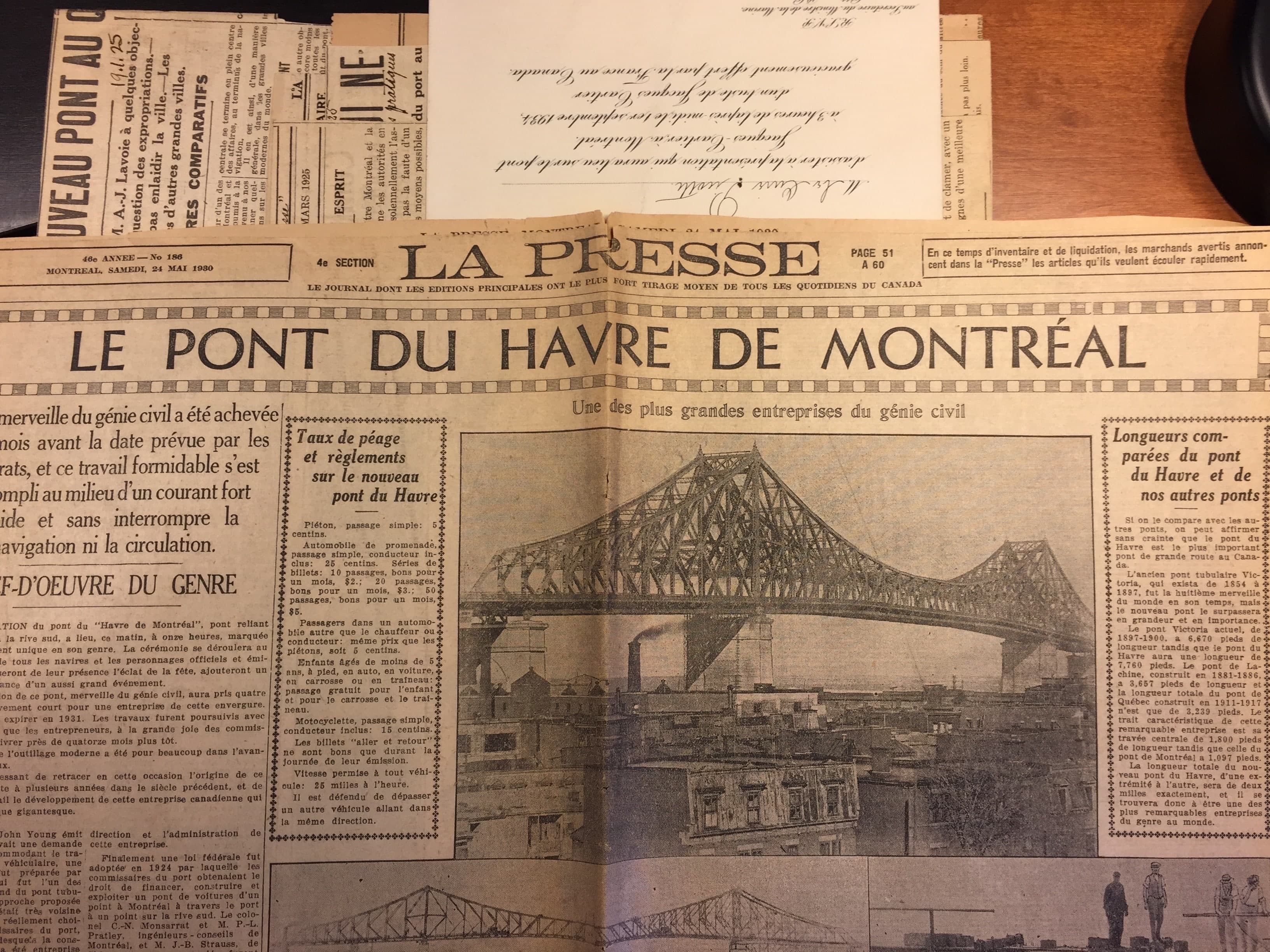 La Presse du 24 mai 1930 - Disponible à la BAnQ