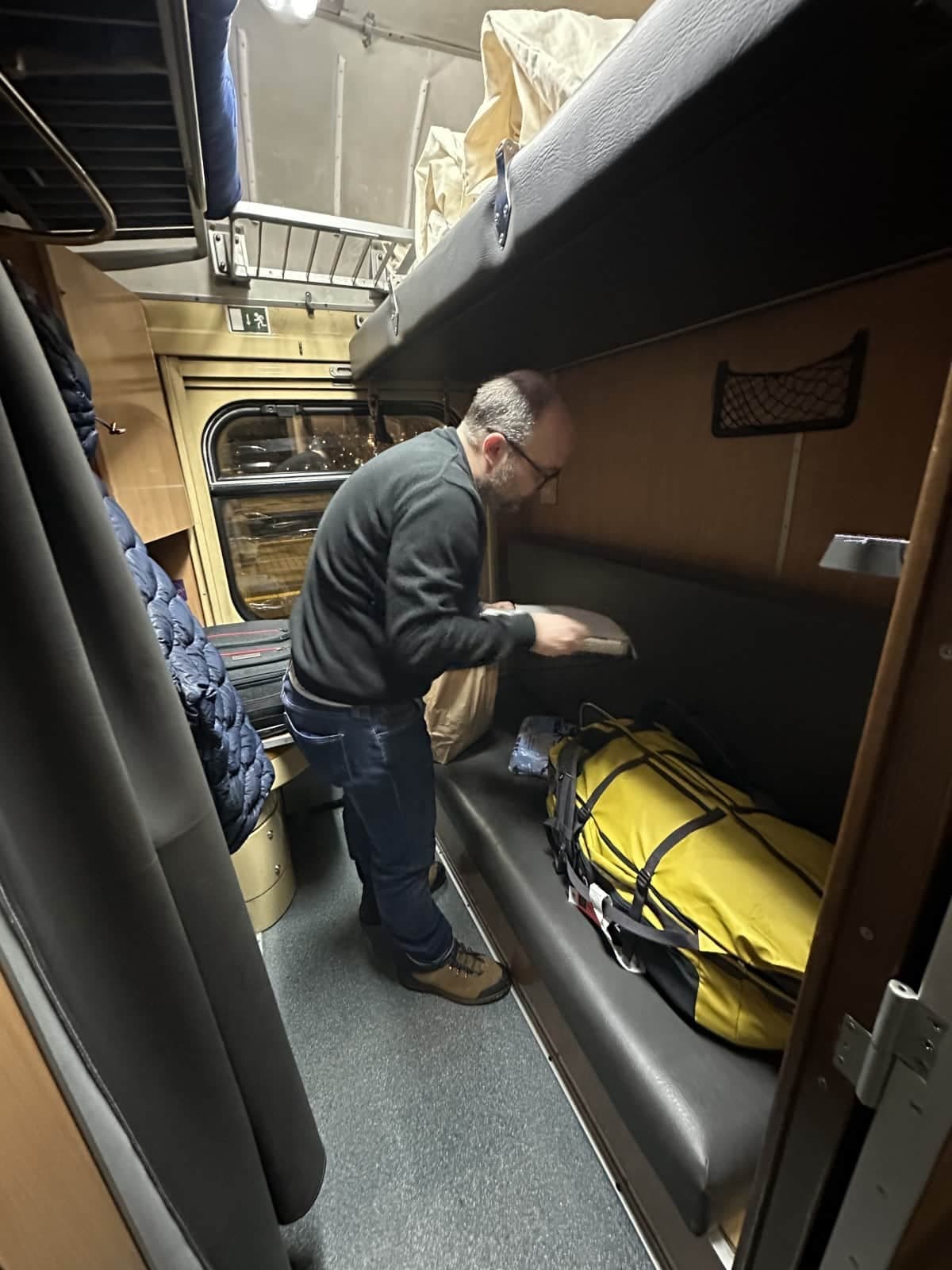 Les couchettes du train IC-68