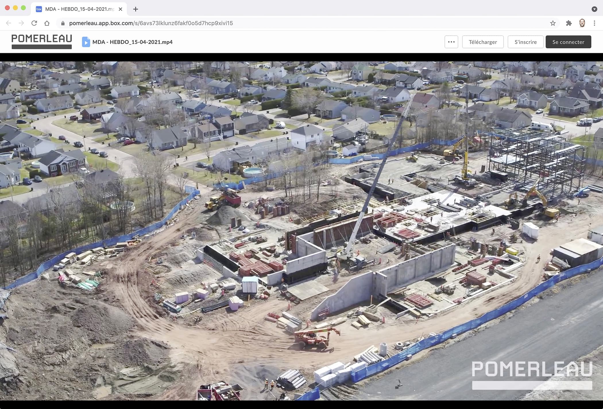 Le chantier de la maison des aînés de Lévis.