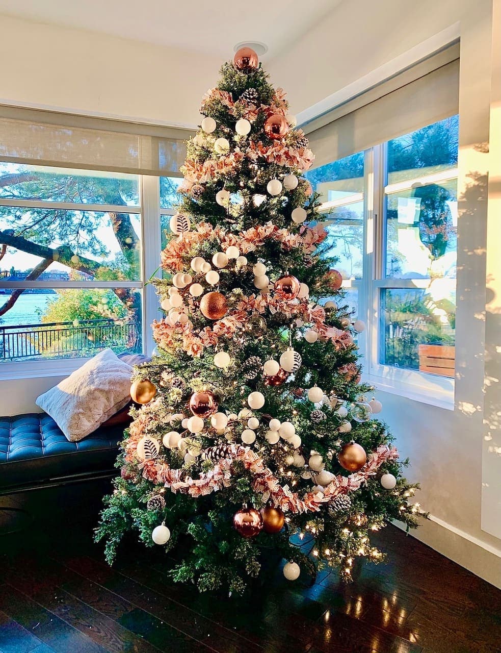 L'un des cinq arbres de Noël de Caroline Mercier.