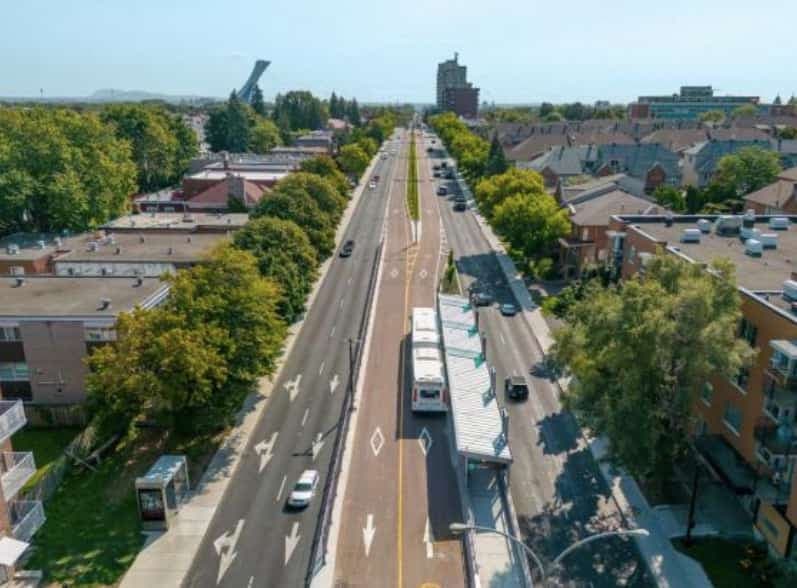 Les autobus du SRB circuleront au centre du boulevard Pie-IX.