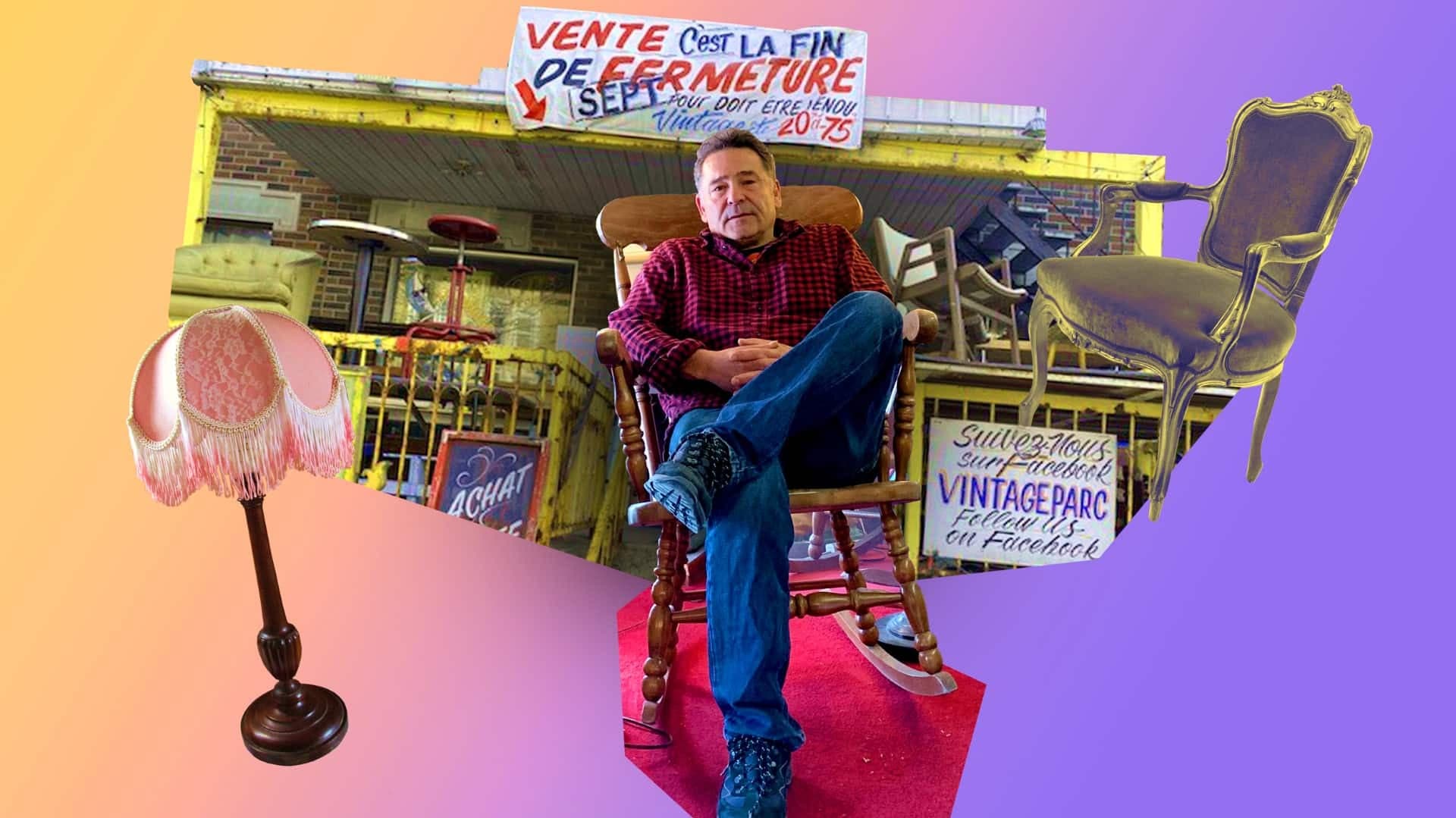 Marco au magasin Vintage Parc