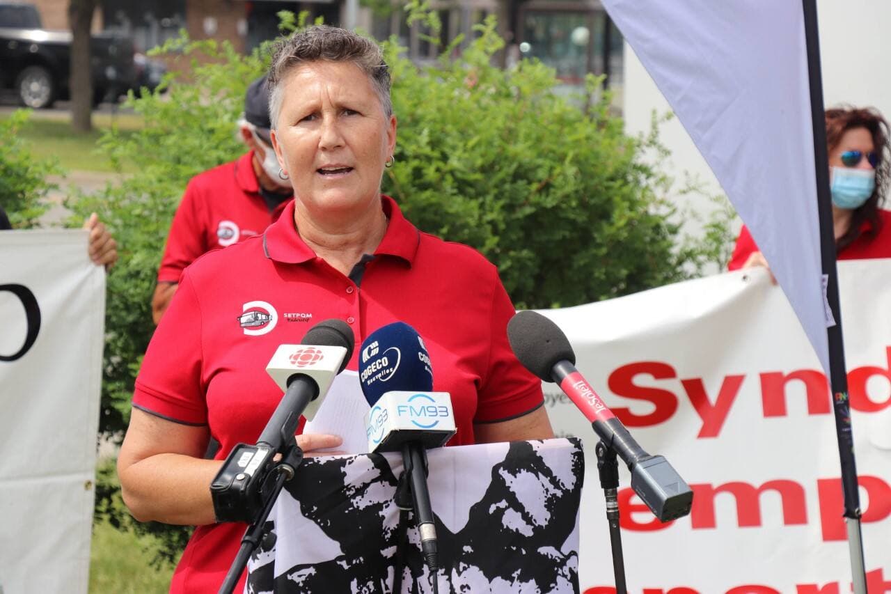 Hélène Fortin, présidente du syndicat des chauffeurs du RTC, réclame des garanties à l’employeur.