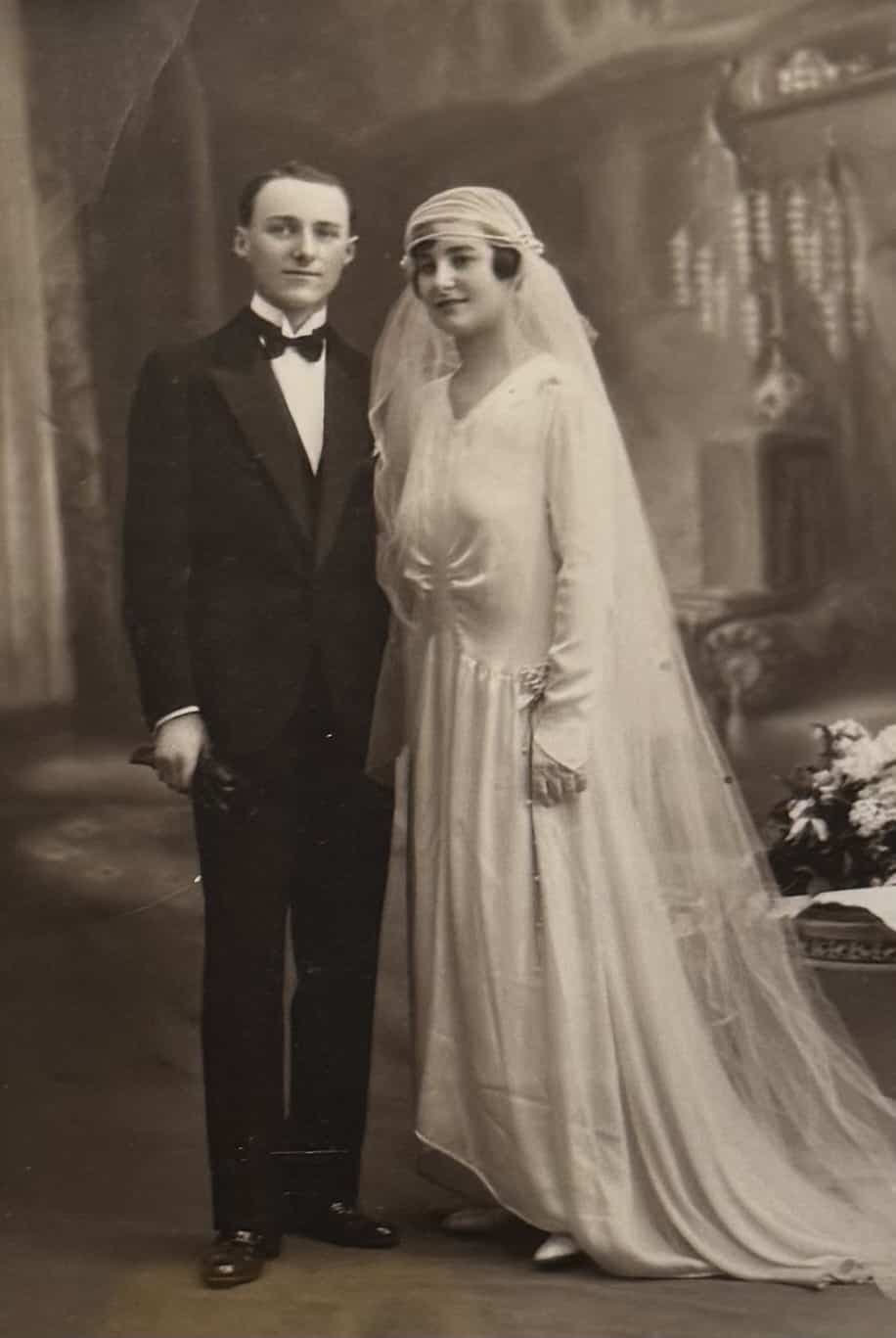 Mes grands-parents Jean-Armand Maréchal et Marcelle-Léonie Vernochet, le jour de leur mariage