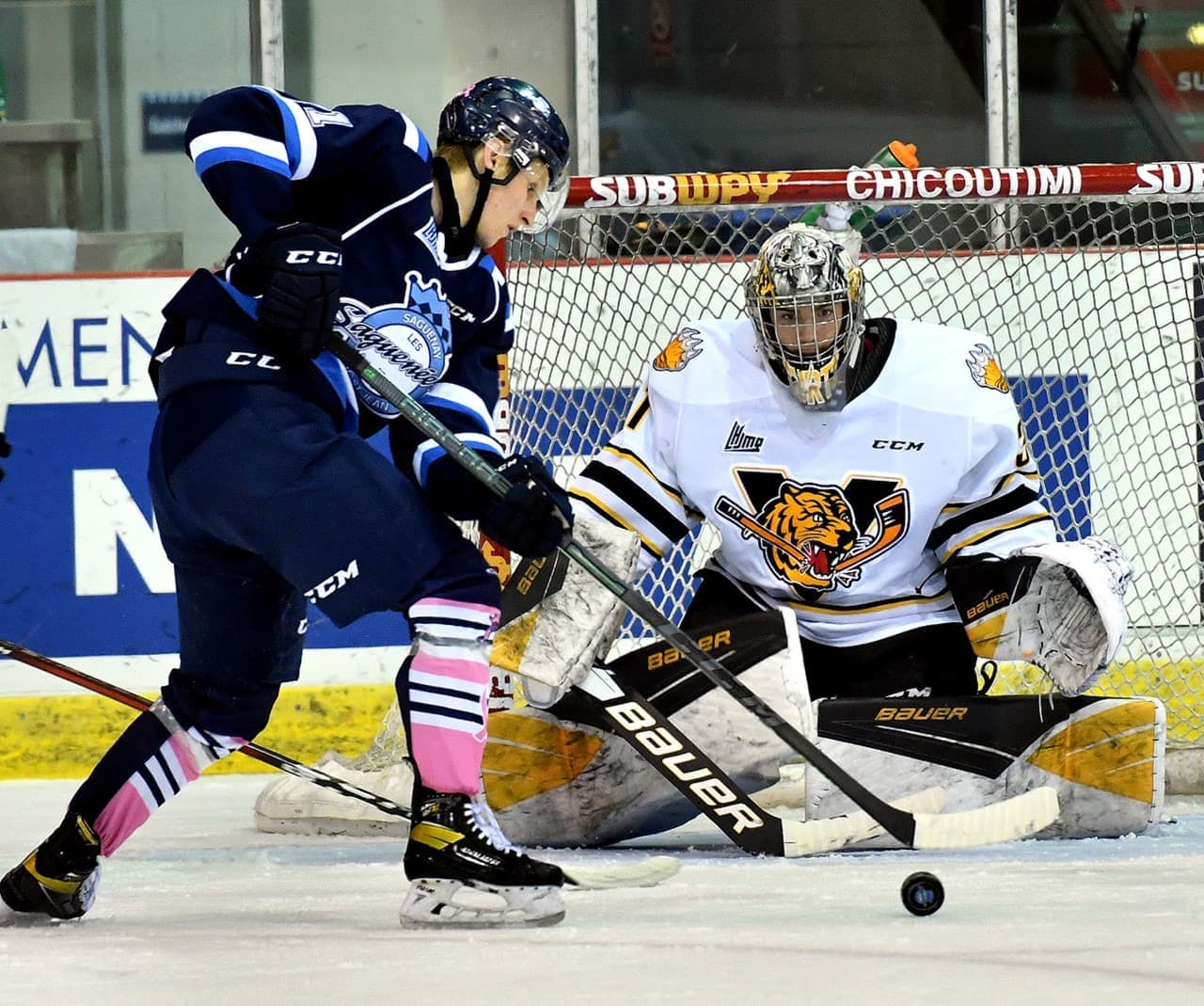 Les Saguenéens ont dirigé 27 lancers vers le gardien des Tigres.