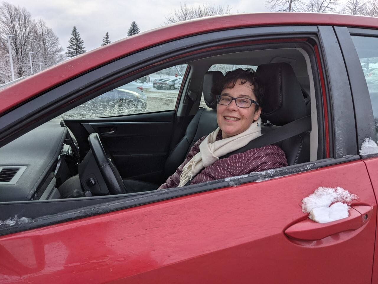 France Provencher est partie de Québec lundi matin pour aller reconduire son fils au cégep de Lévis.