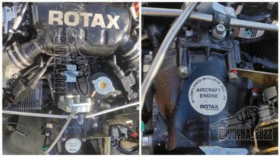 Ces photos tirées du site web Defense Industry of Ukraine montrent le mot Rotax sur une autre partie du moteur.
