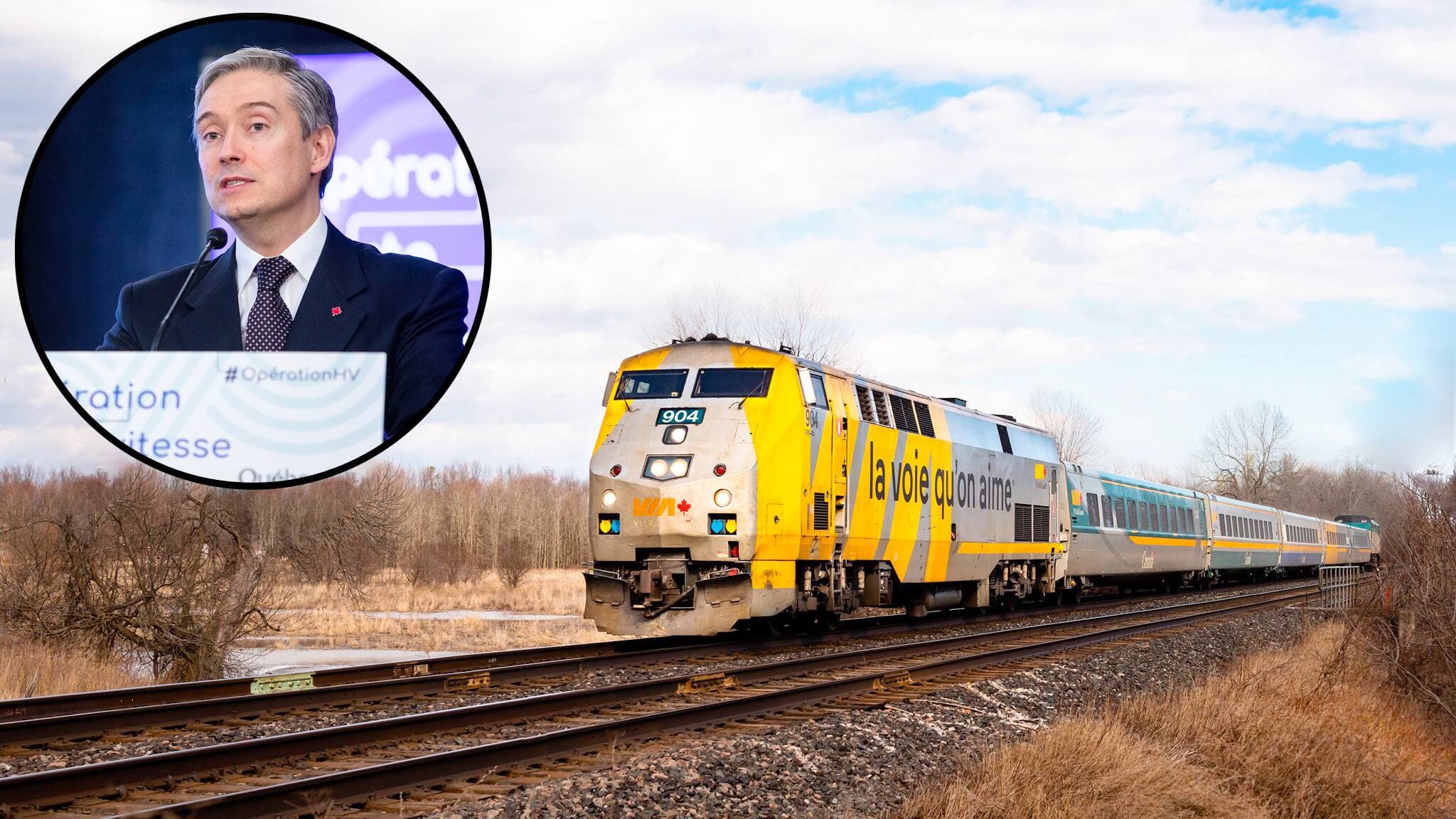 Le ministre François-Philippe Champagne, qui est député de Saint-Maurice–Champlain, a démenti les rumeurs voulant que le projet de TGF dans l’axe Toronto-Québec soit abandonné au profit d’un train grande vitesse entre Toronto et Montréal.